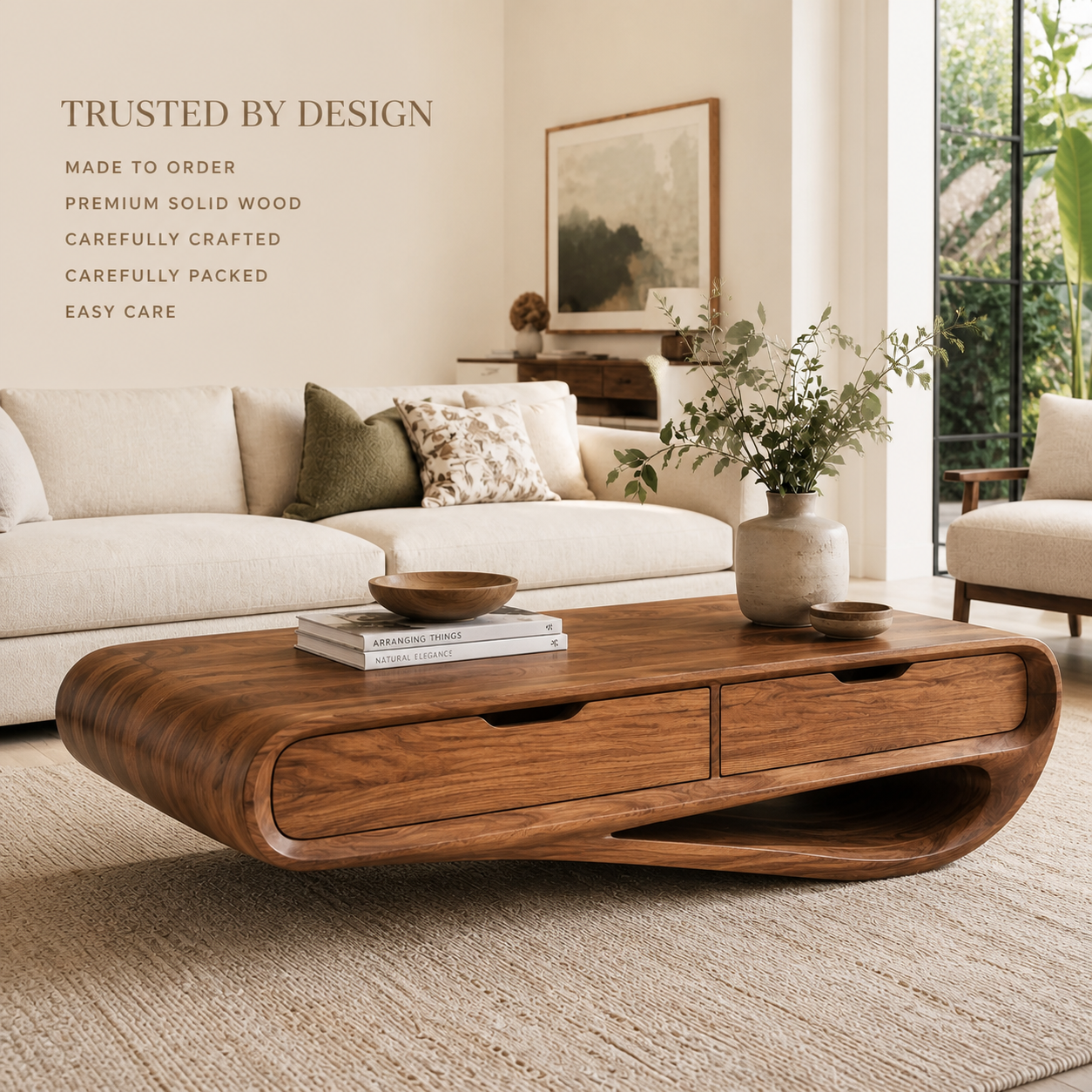 Liora Warm Walnut Coffee Table - Design 280 - product image 09