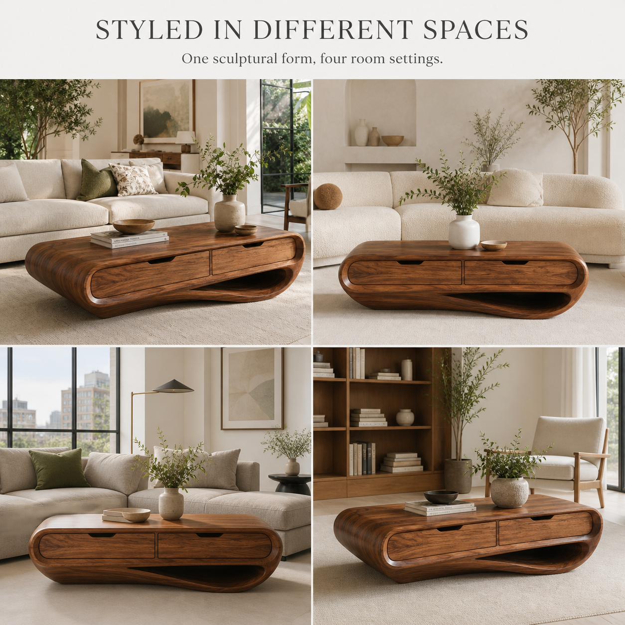 Liora Warm Walnut Coffee Table - Design 280 - product image 10