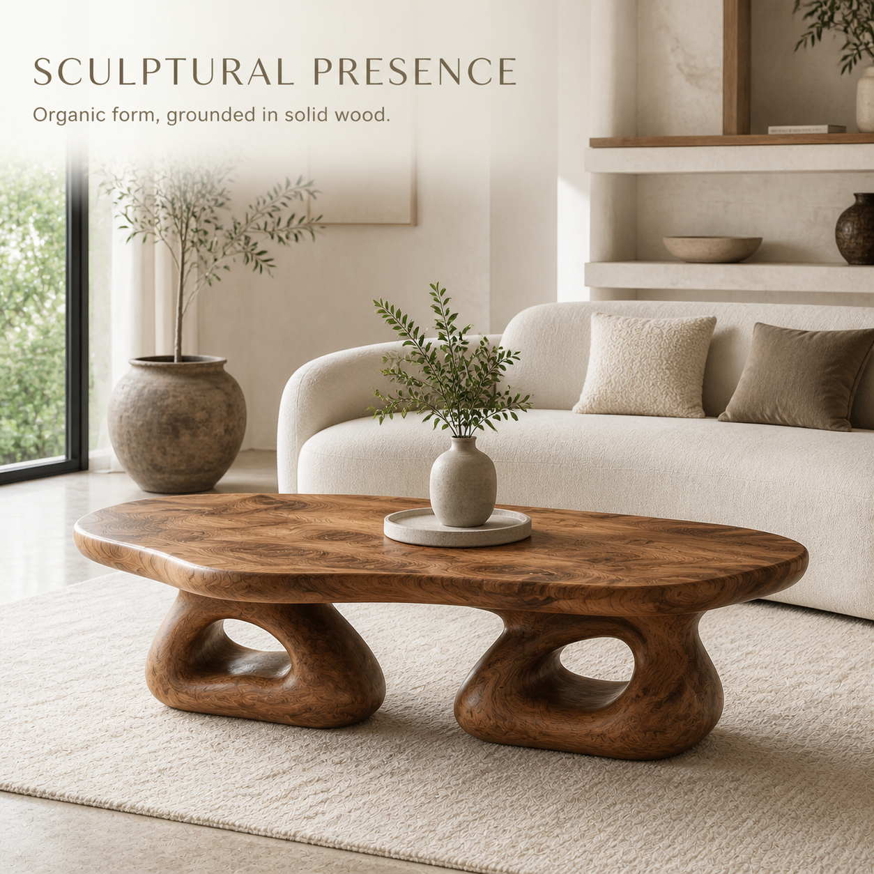 Brielle Sculpted Coffee Table - Design 282 - product image 03