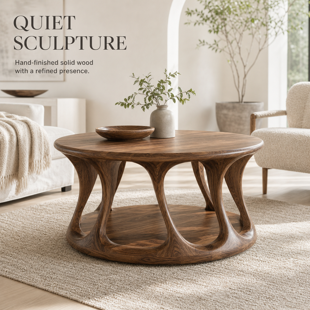 Arden Organic Round Coffee Table - Design 283 - product image 02