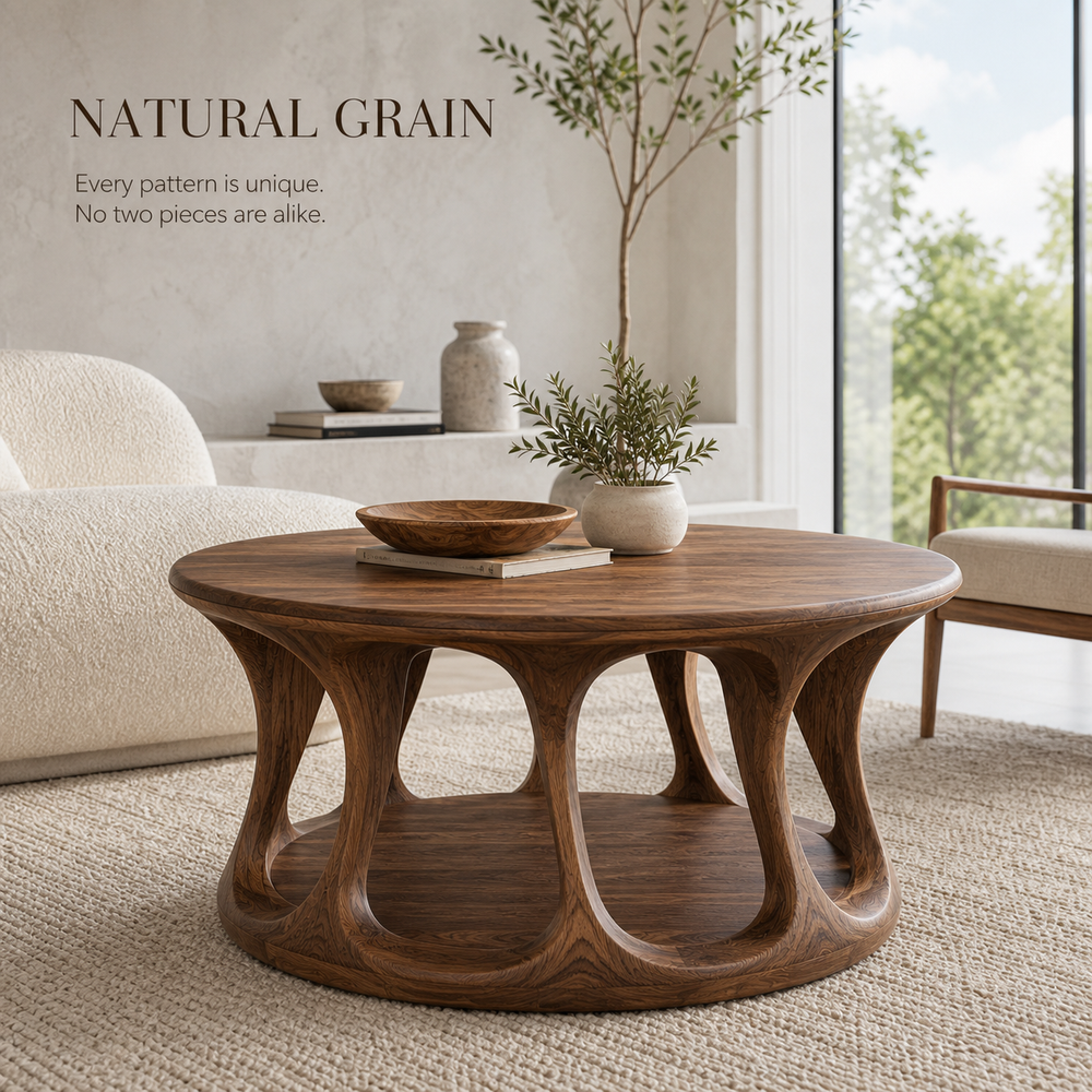 Arden Organic Round Coffee Table - Design 283 - product image 05