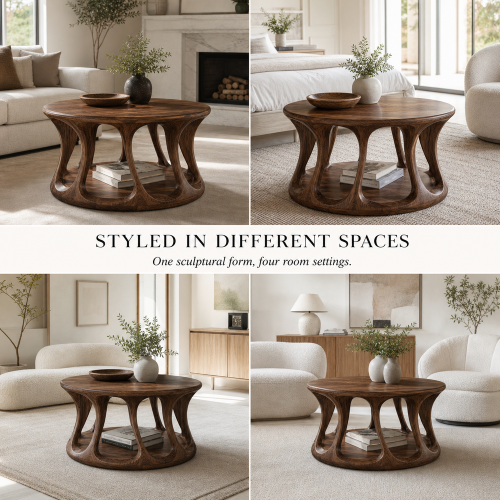 Arden Organic Round Coffee Table - Design 283 - product image 10