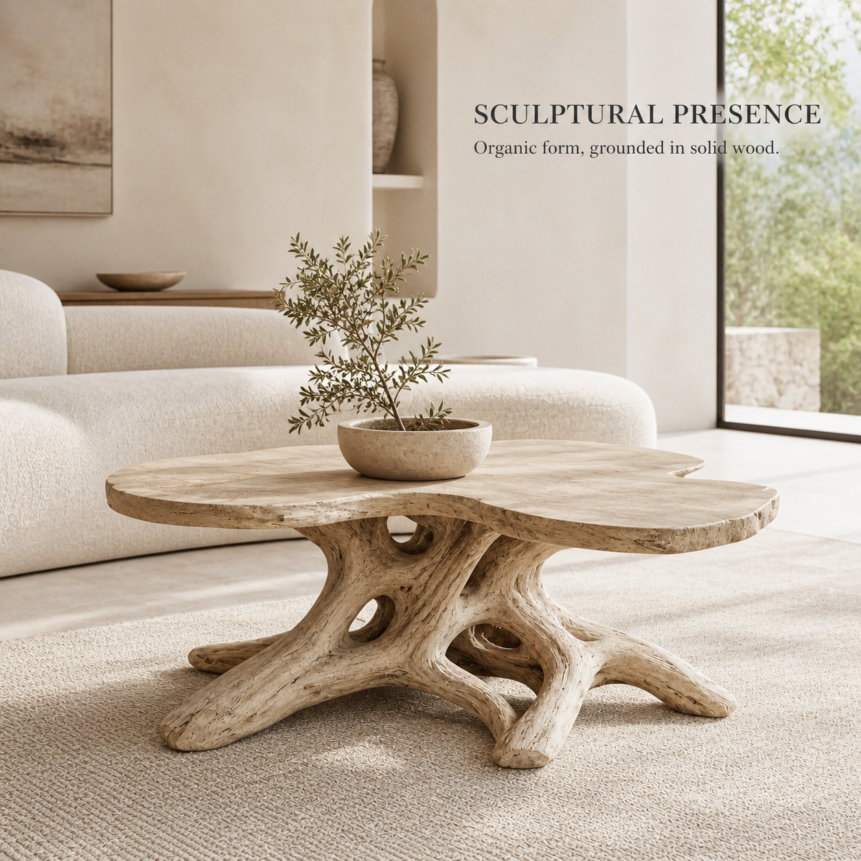 Caldera Sculptural Round Coffee Table - Design 284 - product image 03