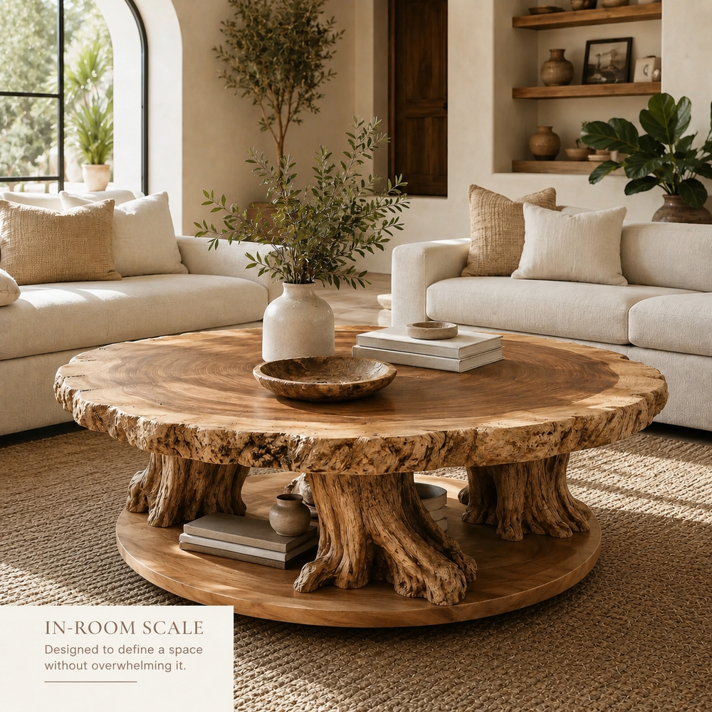 Elara Rounded Living Room Coffee Table - Design 286 - product image 04