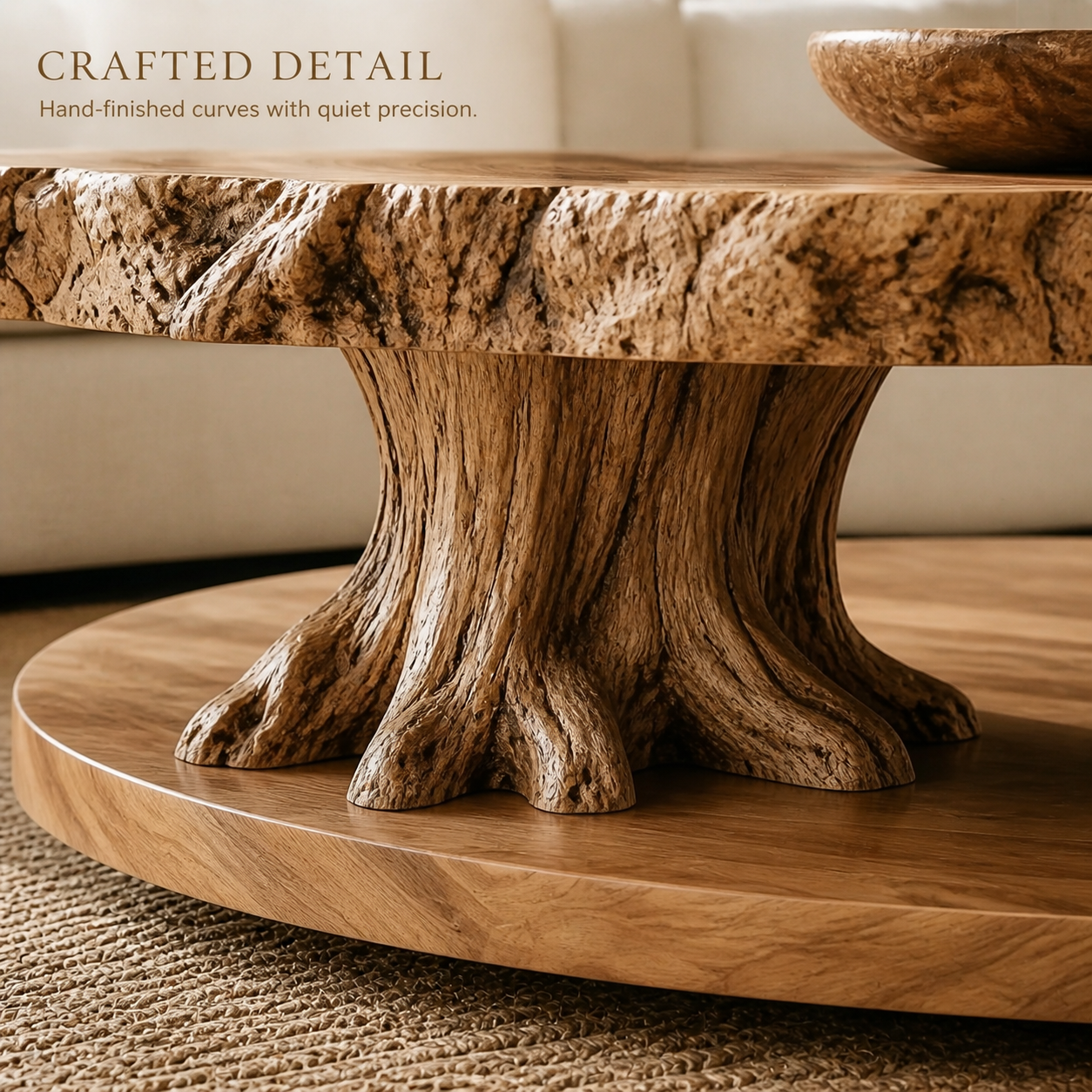 Elara Rounded Living Room Coffee Table - Design 286 - product image 06