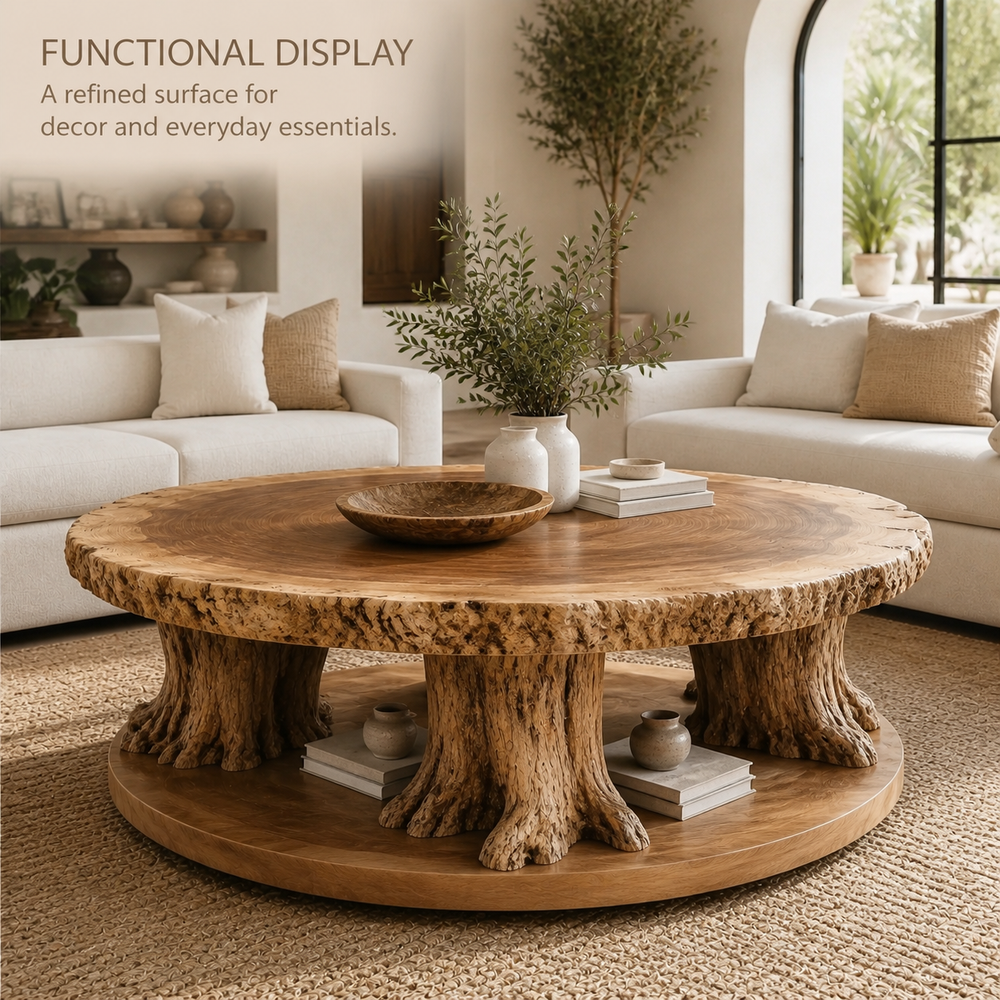 Elara Rounded Living Room Coffee Table - Design 286 - product image 07