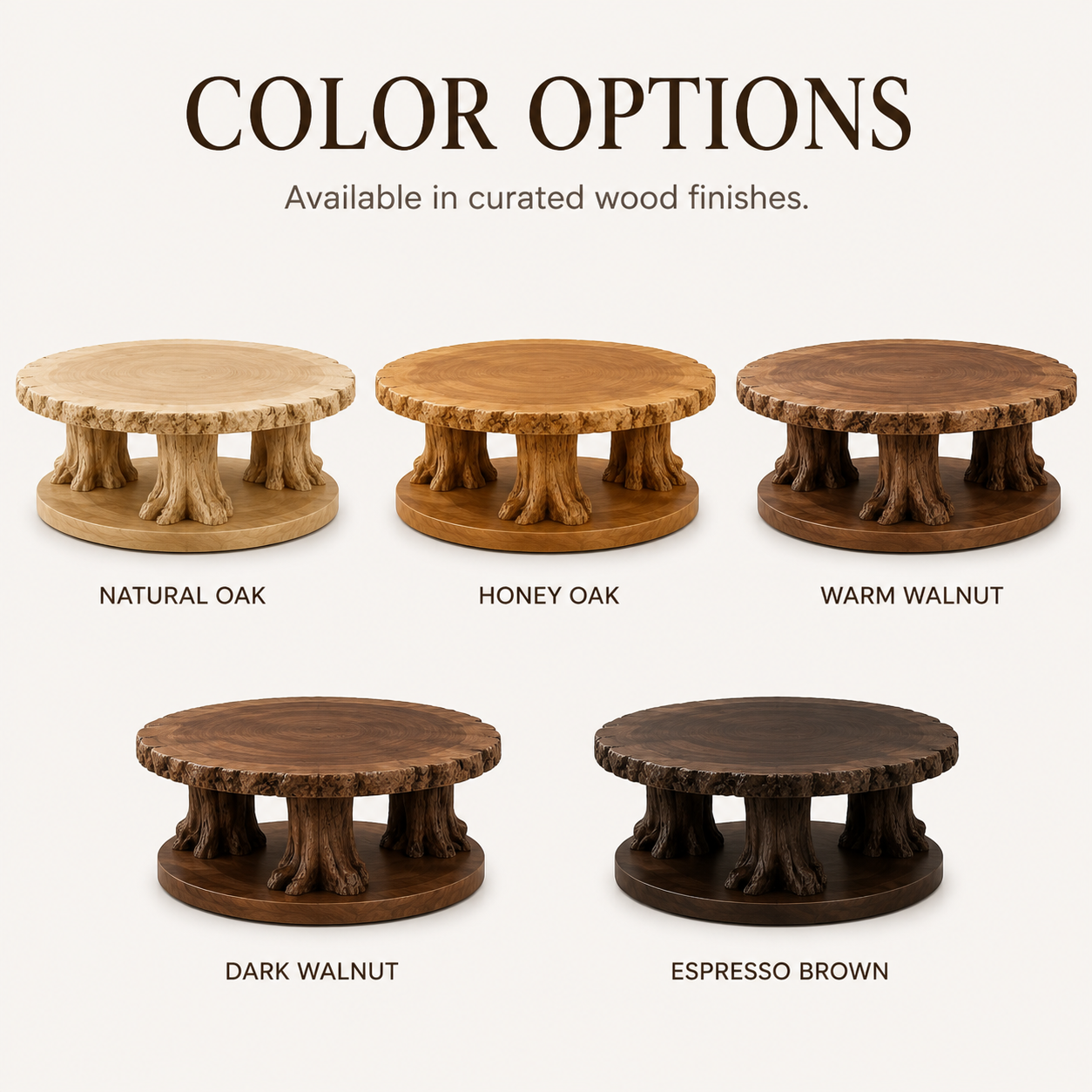Elara Rounded Living Room Coffee Table - Design 286 - product image 11