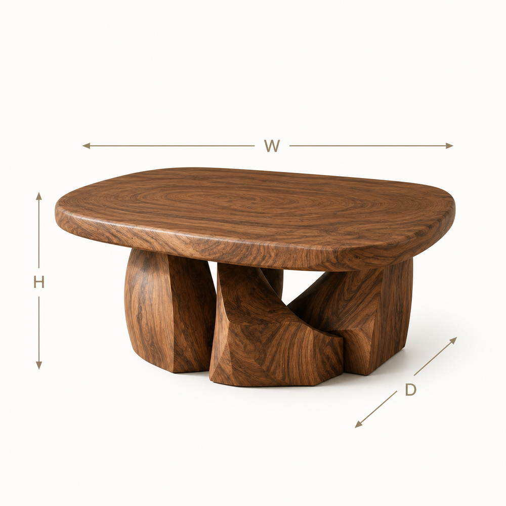 Liora Warm Wood Round Coffee Table - Design 289 - product image 08