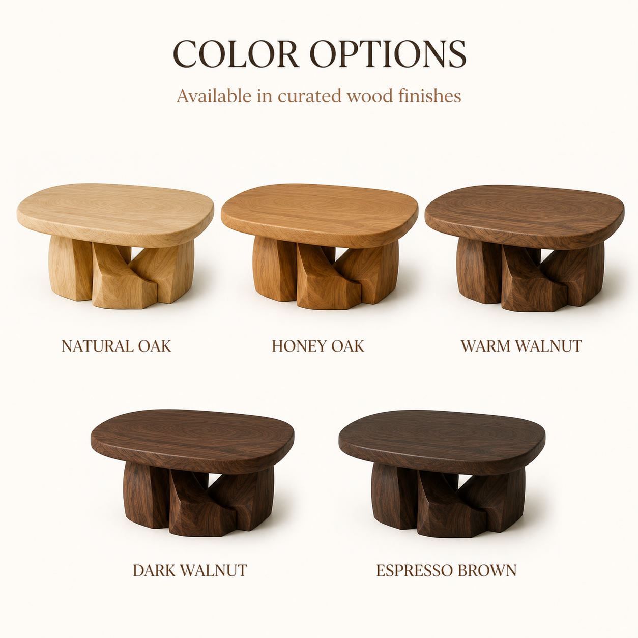 Liora Warm Wood Round Coffee Table - Design 289 - product image 11