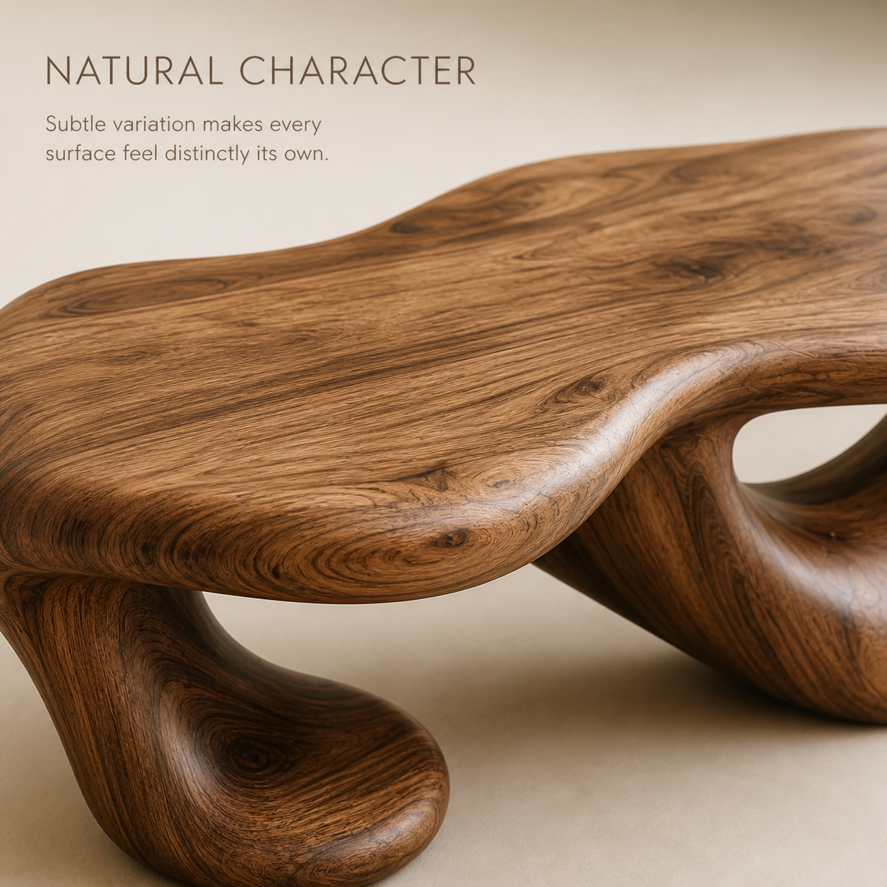 Marin Rounded Wood Coffee Table - Design 291 - product image 05