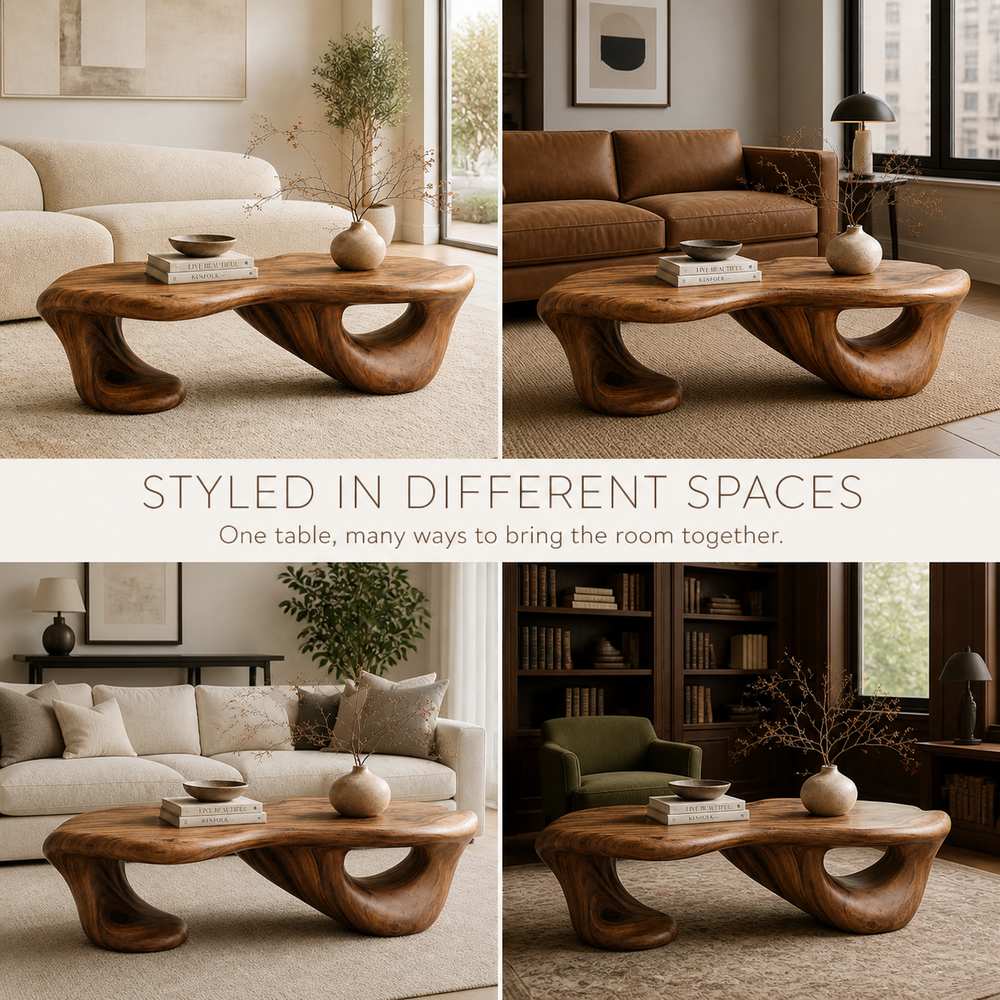Marin Rounded Wood Coffee Table - Design 291 - product image 10