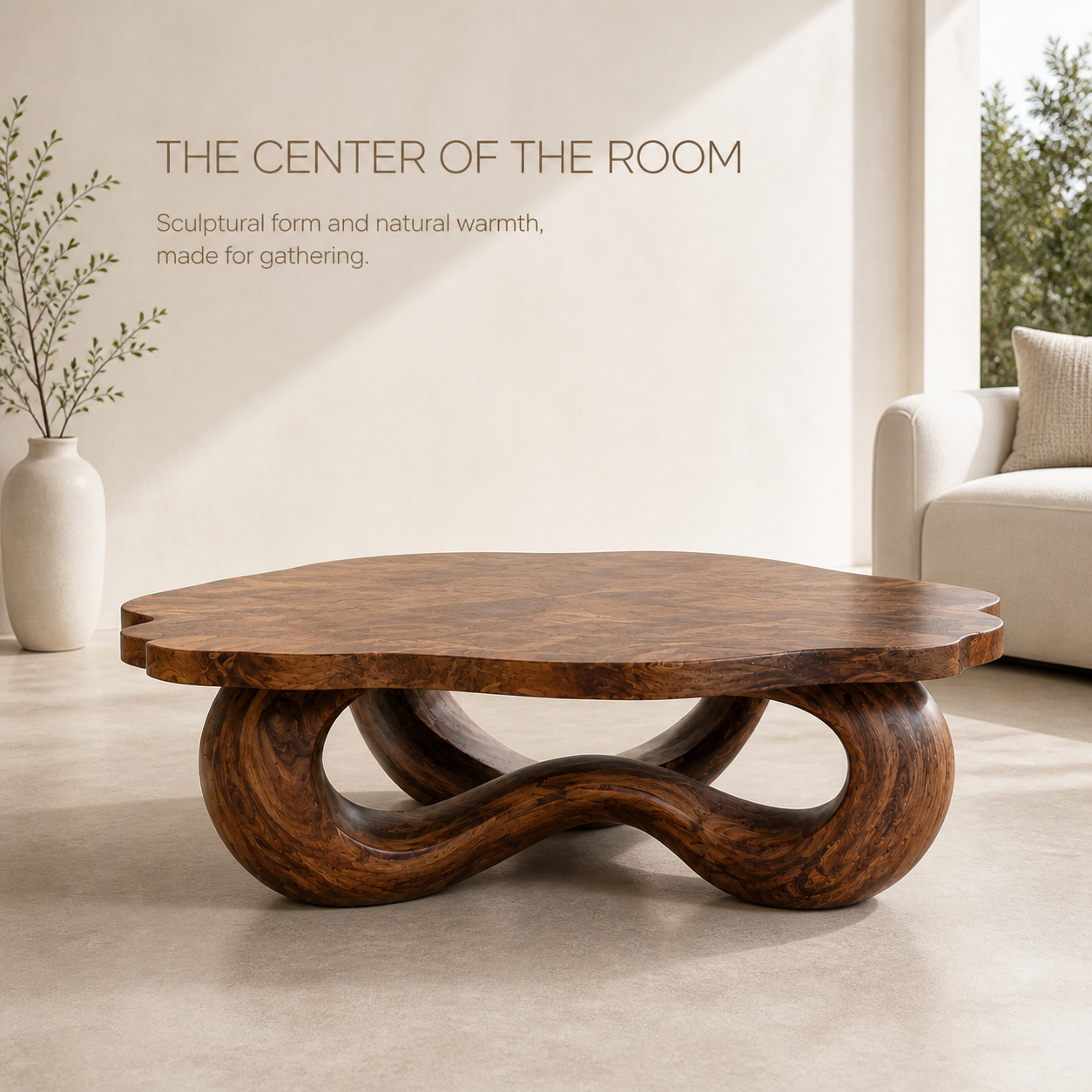 Arden Organic Round Coffee Table - Design 294 - product image 02