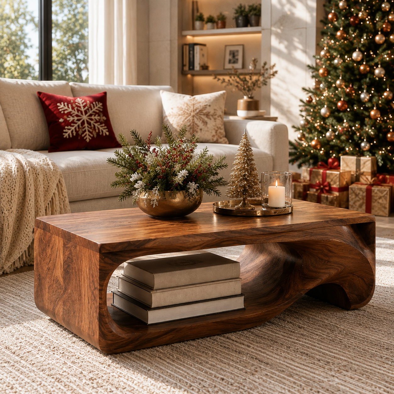 Elara Soft Curve Coffee Table - Design 295 - main view
