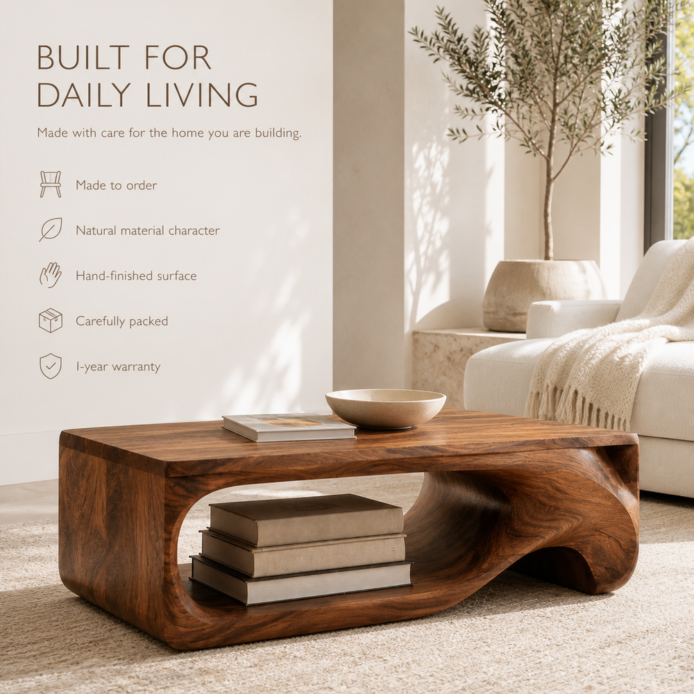 Elara Soft Curve Coffee Table - Design 295 - product image 09