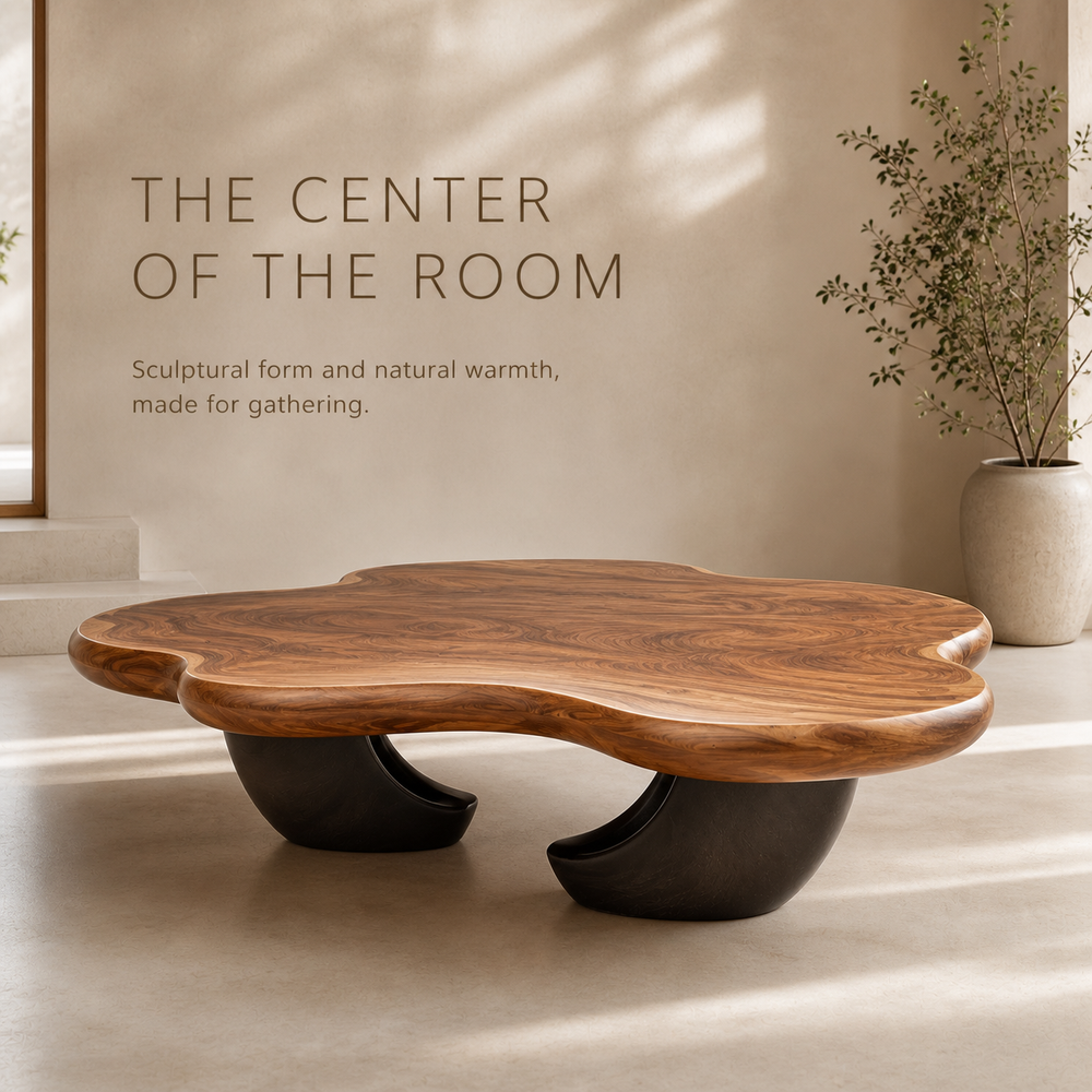 Caldera Sculptural Round Coffee Table - Design 298 - product image 02