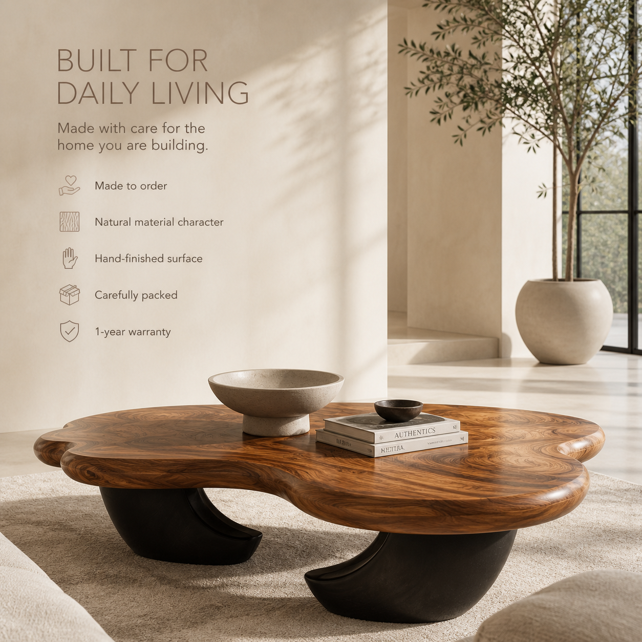 Caldera Sculptural Round Coffee Table - Design 298 - product image 09