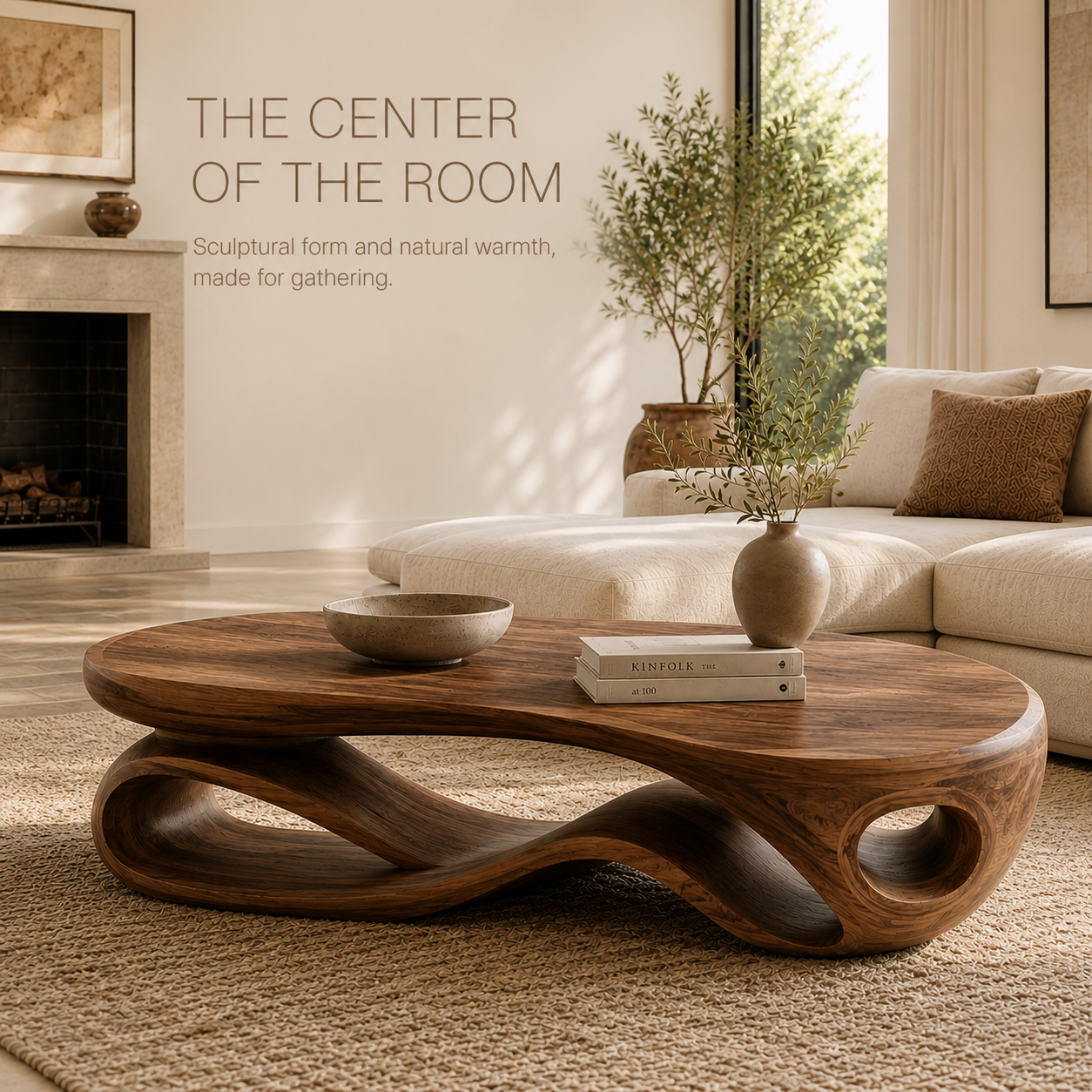 Liora Warm Walnut Coffee Table - Design 299 - product image 02