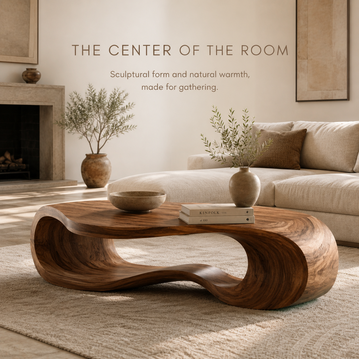 Brielle Sculpted Coffee Table - Design 301 - product image 02