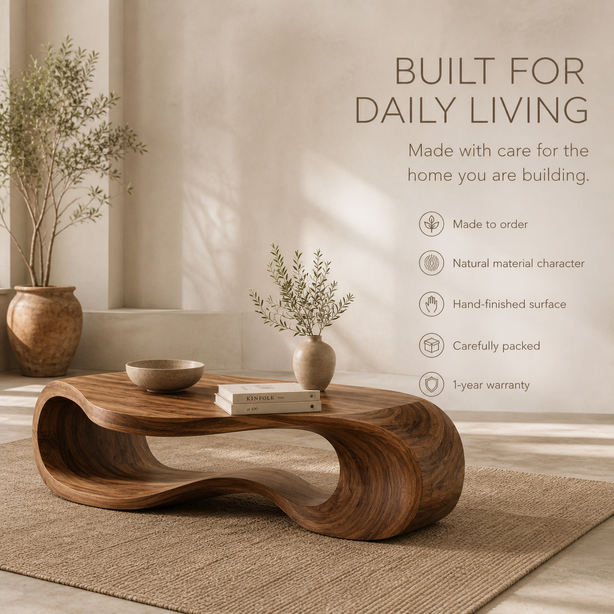 Brielle Sculpted Coffee Table - Design 301 - product image 09