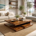 Elara Rounded Living Room Coffee Table - Design 303 - main view