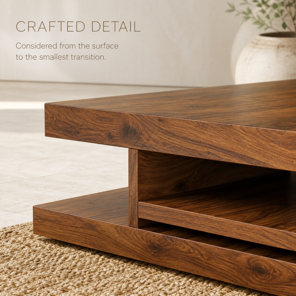 Elara Rounded Living Room Coffee Table - Design 303 - product image 06
