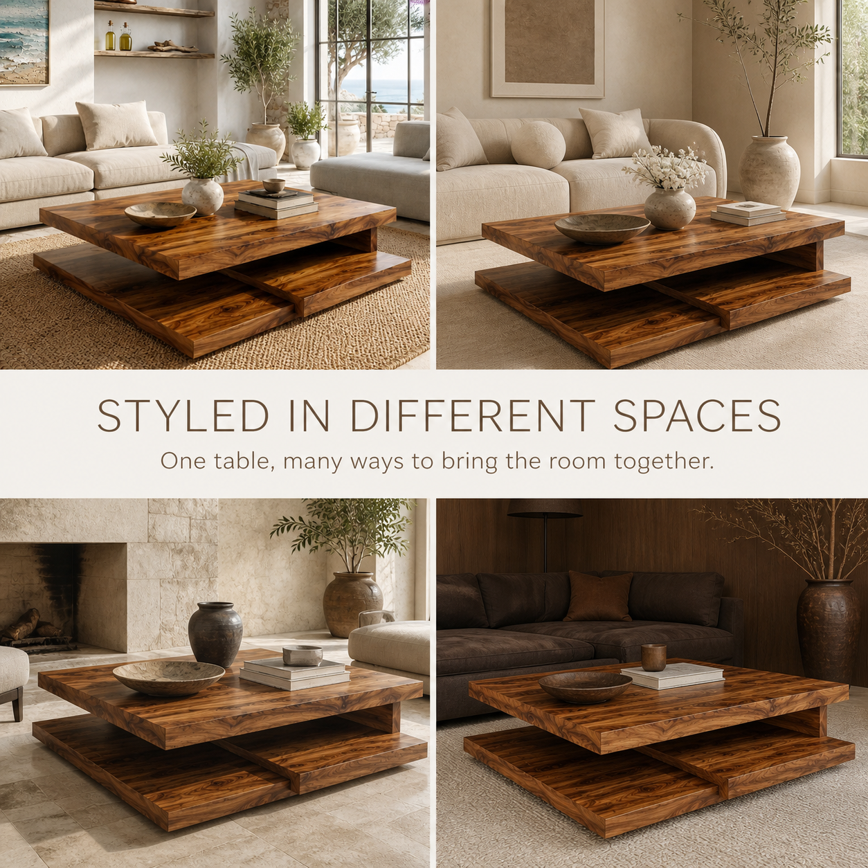 Elara Rounded Living Room Coffee Table - Design 303 - product image 10