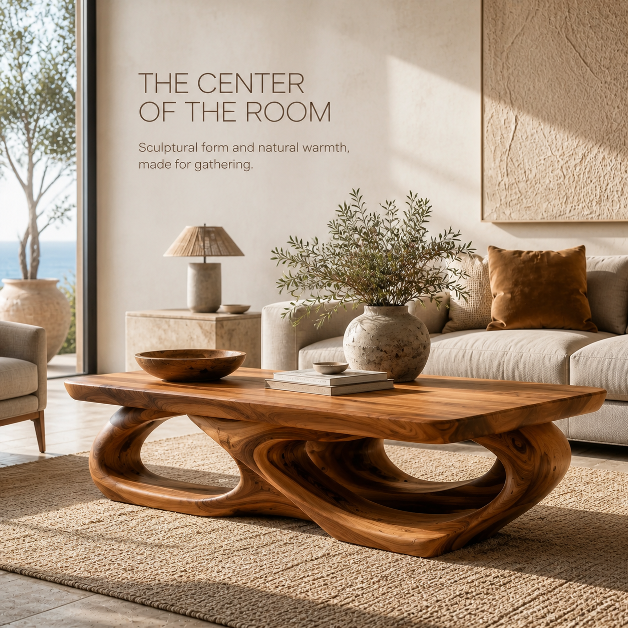 Orin Organic Modern Coffee Table - Design 305 - product image 02