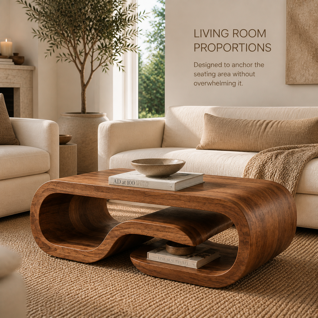 Selene Rounded Lounge Coffee Table - Design 307 - product image 04