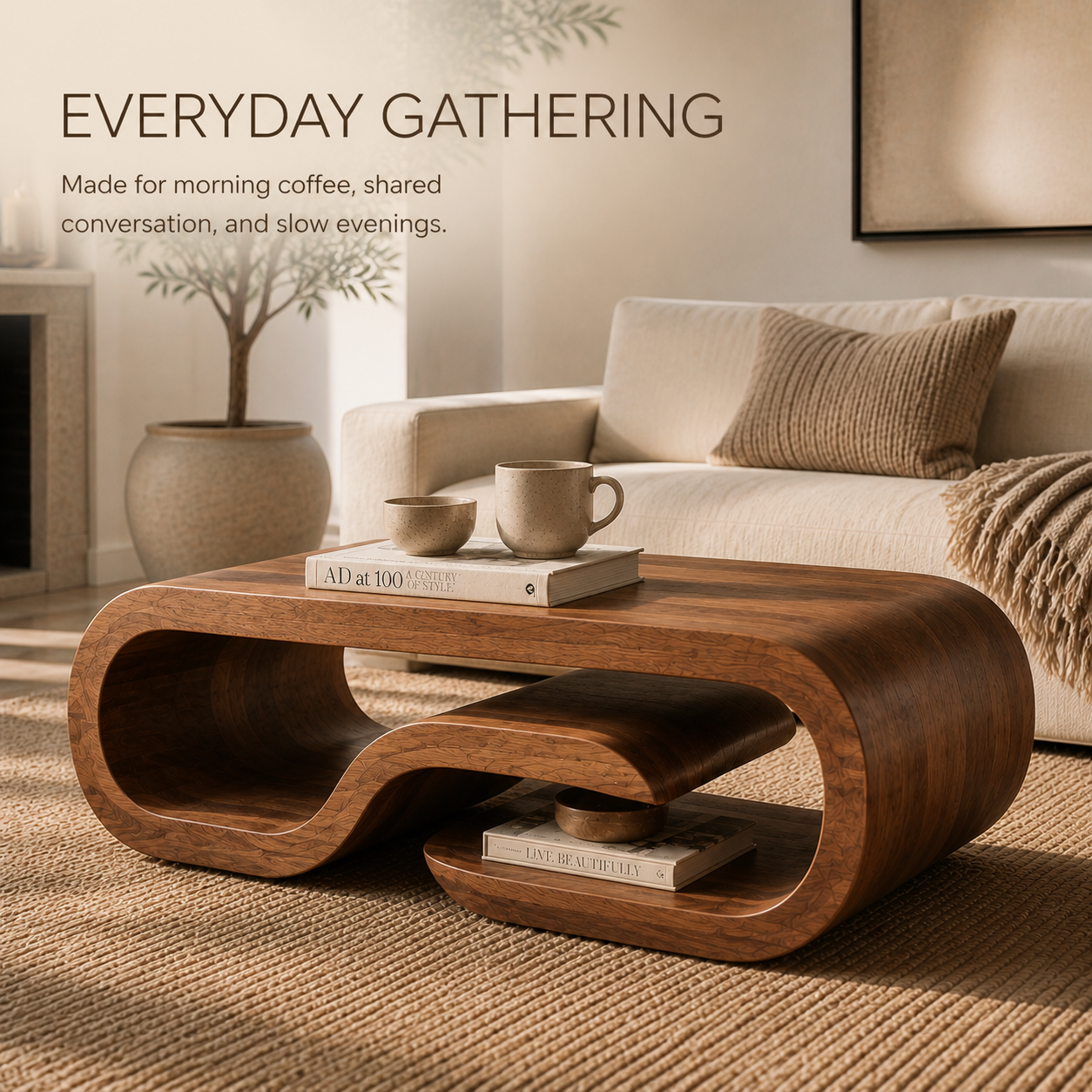 Selene Rounded Lounge Coffee Table - Design 307 - product image 07
