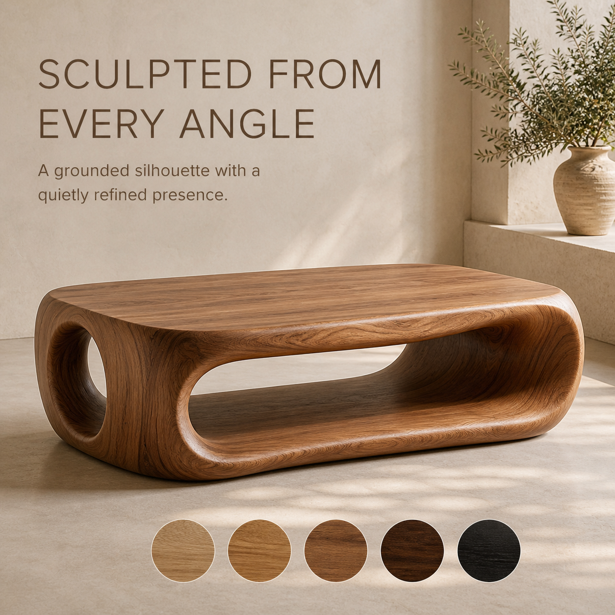 Mira Flow Wood Coffee Table - Design 309 - product image 03