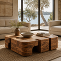 Liora Warm Wood Round Coffee Table - Design 310 - main view