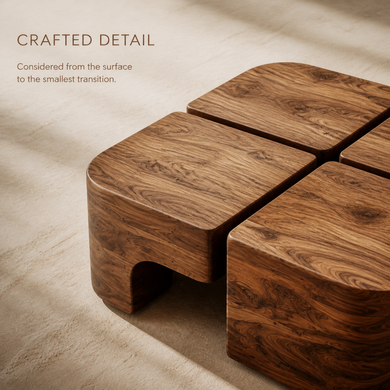 Liora Warm Wood Round Coffee Table - Design 310 - product image 06