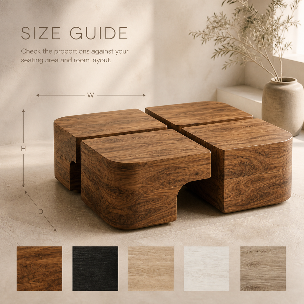 Liora Warm Wood Round Coffee Table - Design 310 - product image 08