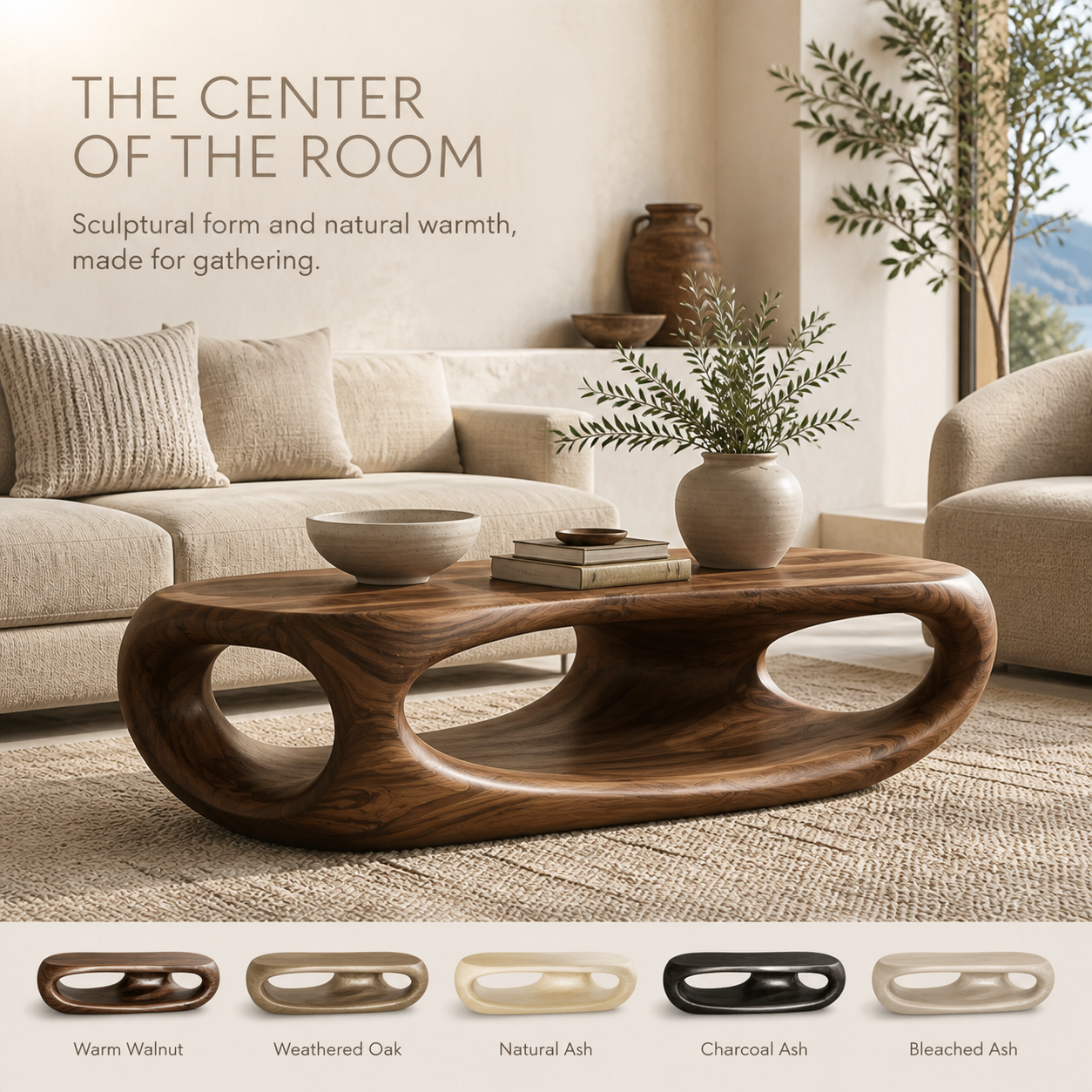 Vale Sculptural Coffee Table - Design 312 - product image 02