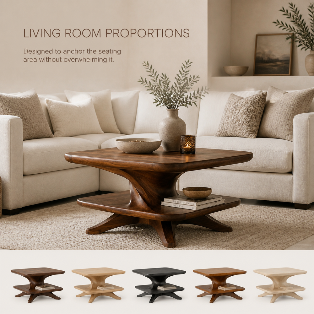 Brielle Sculpted Round Coffee Table - Design 314 - product image 04
