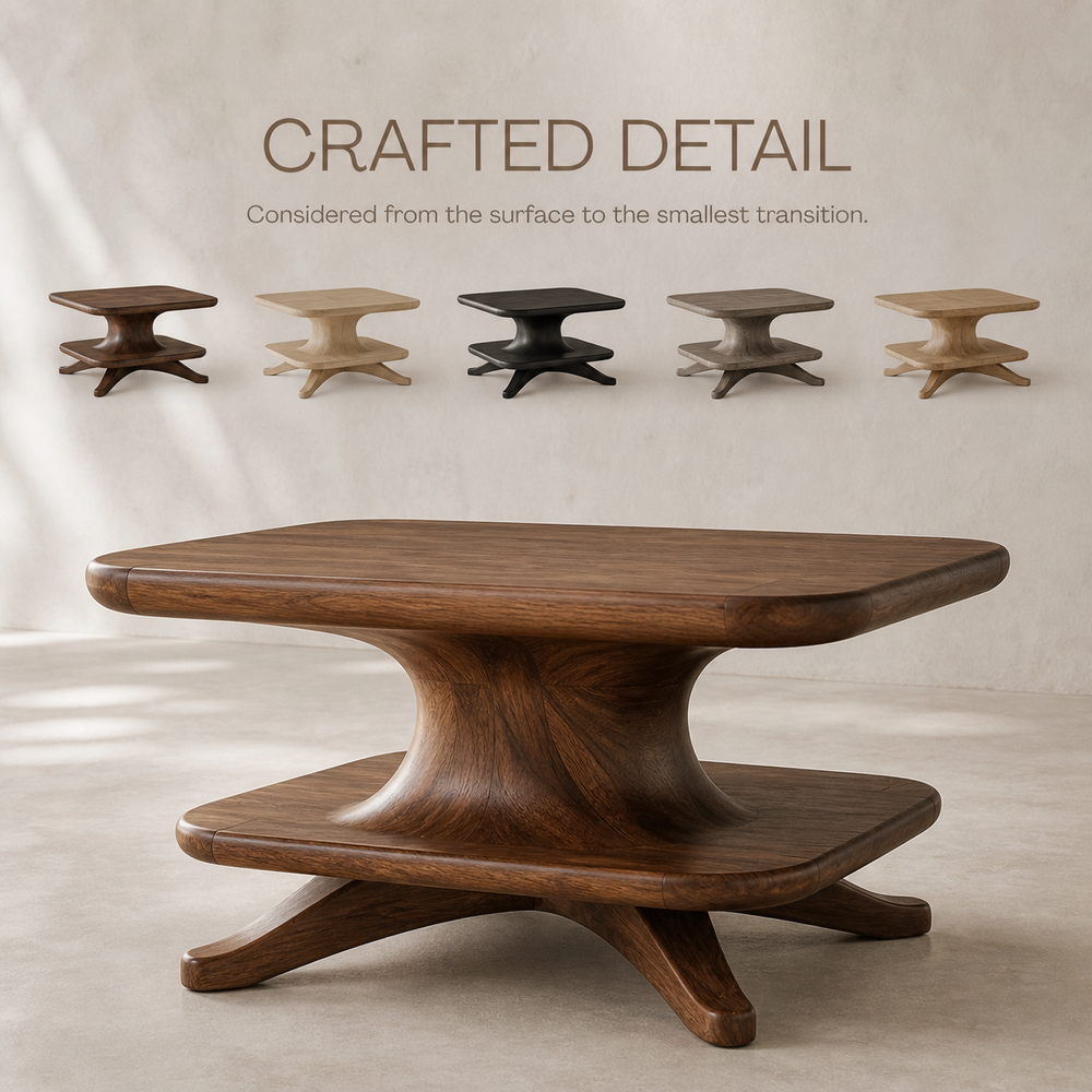 Brielle Sculpted Round Coffee Table - Design 314 - product image 06