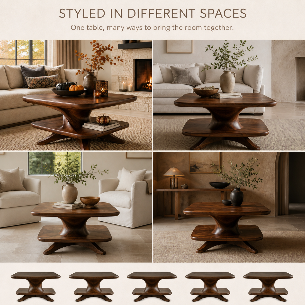 Brielle Sculpted Round Coffee Table - Design 314 - product image 10
