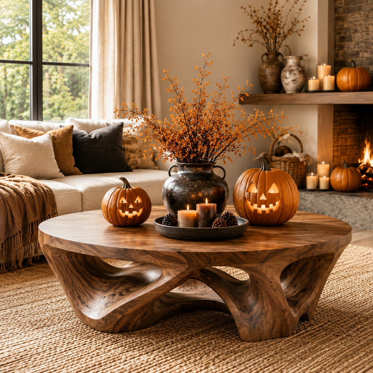 Orin Organic Round Coffee Table - Design 316 - main view
