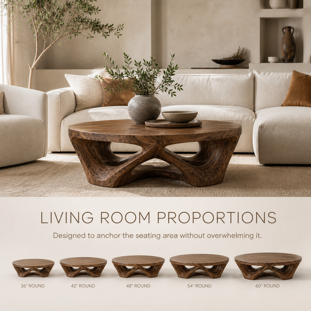 Orin Organic Round Coffee Table - Design 316 - product image 04