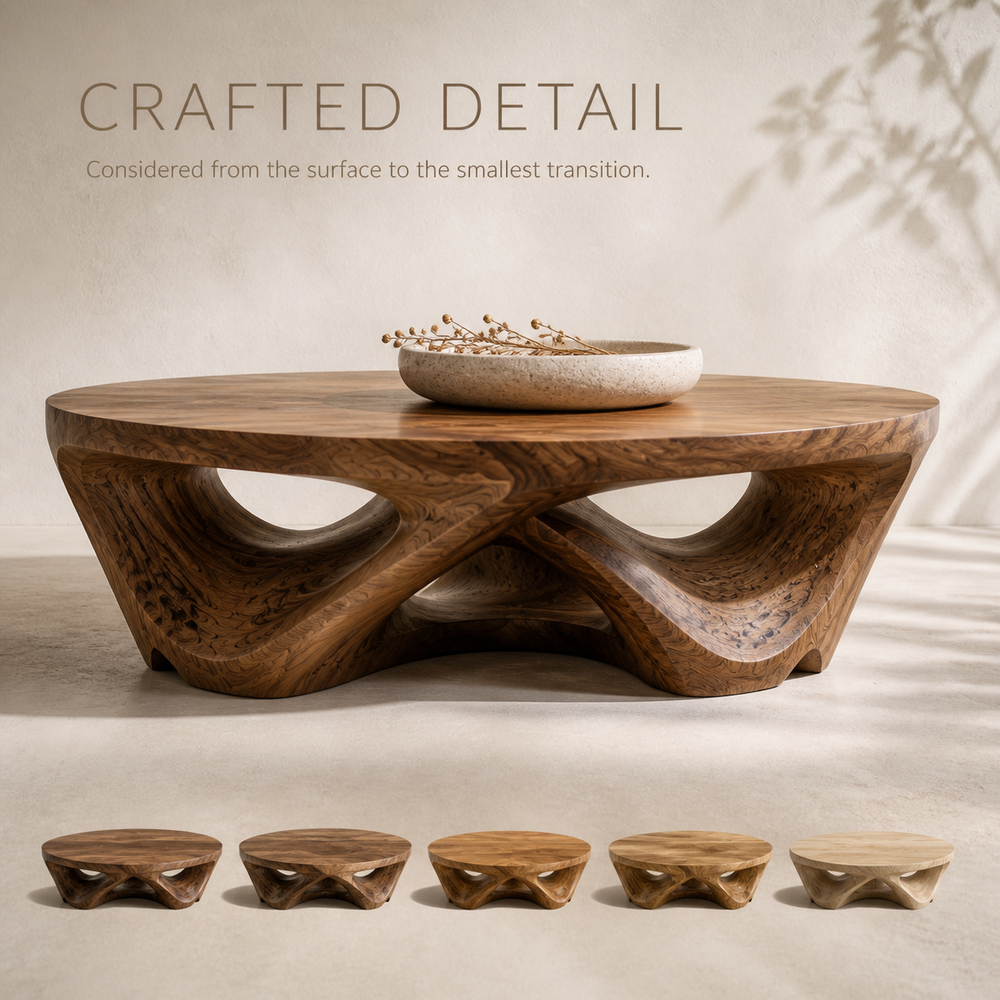 Orin Organic Round Coffee Table - Design 316 - product image 06