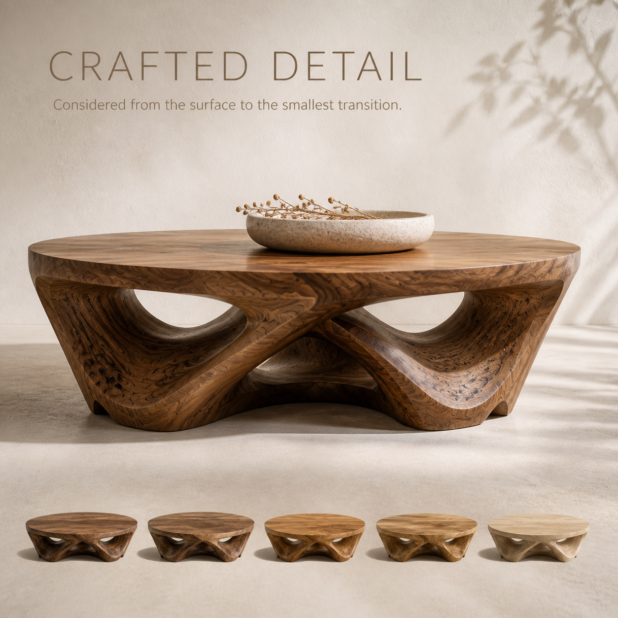 Orin Organic Round Coffee Table - Design 316 - product image 06