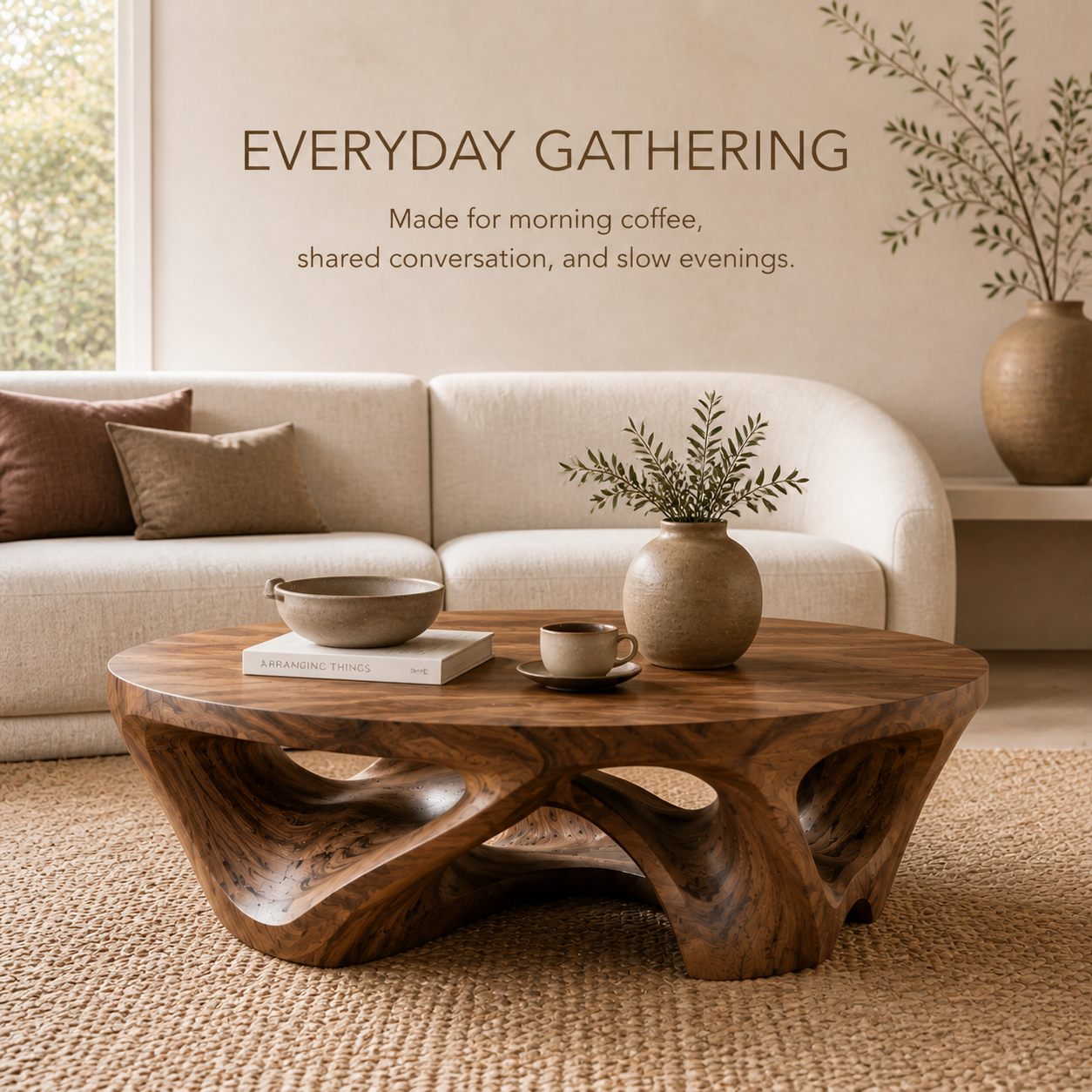 Orin Organic Round Coffee Table - Design 316 - product image 07