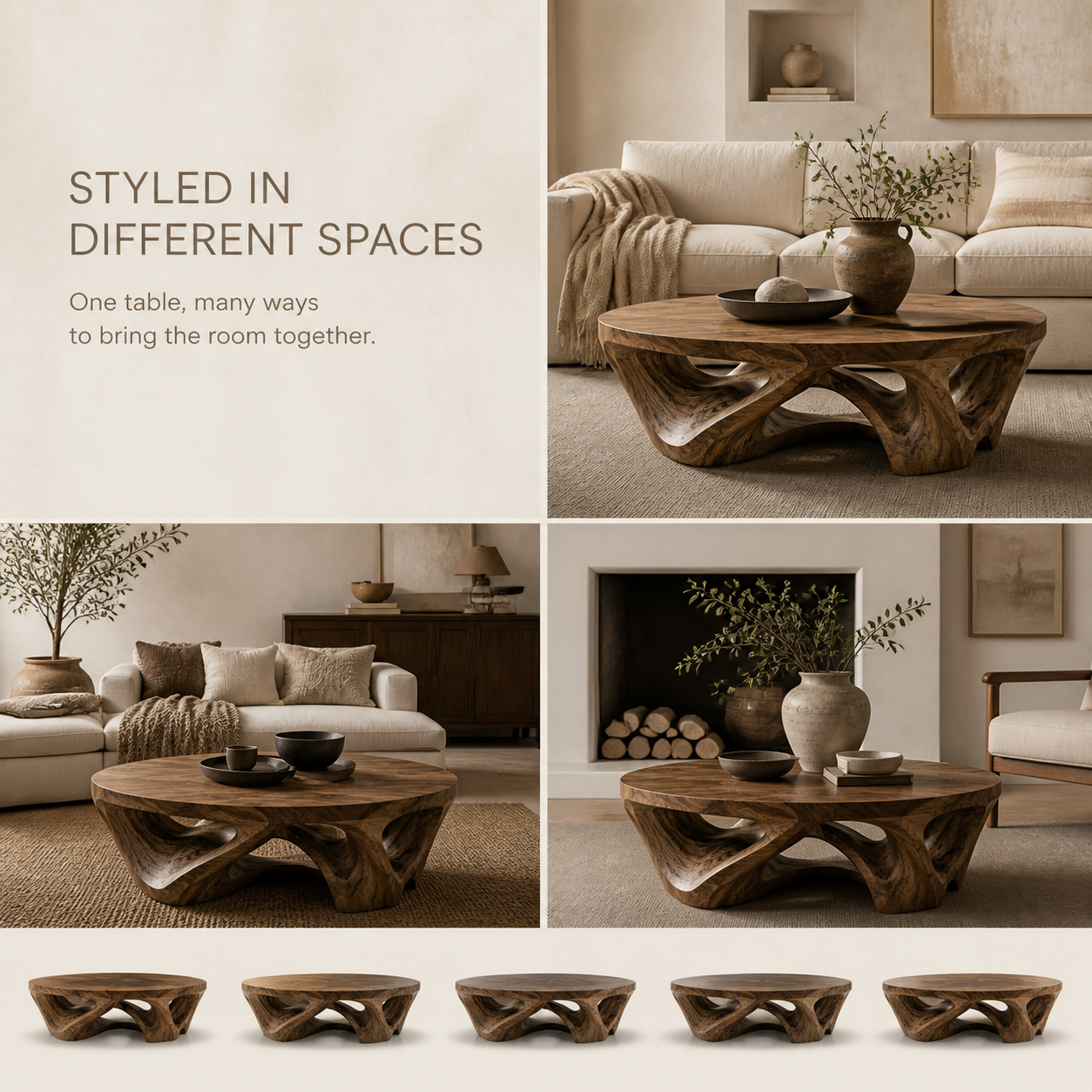 Orin Organic Round Coffee Table - Design 316 - product image 10