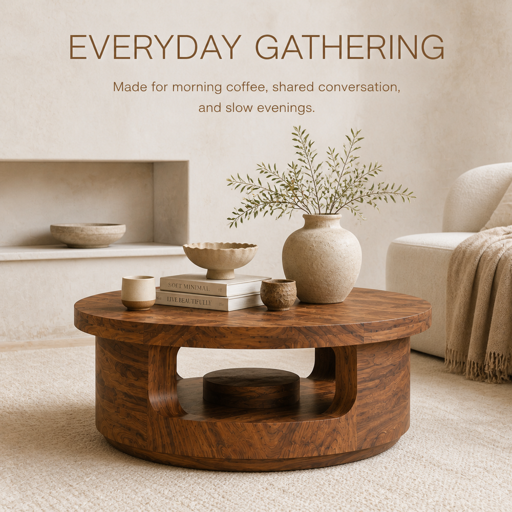 Mira Flow Round Coffee Table - Design 322 - product image 07