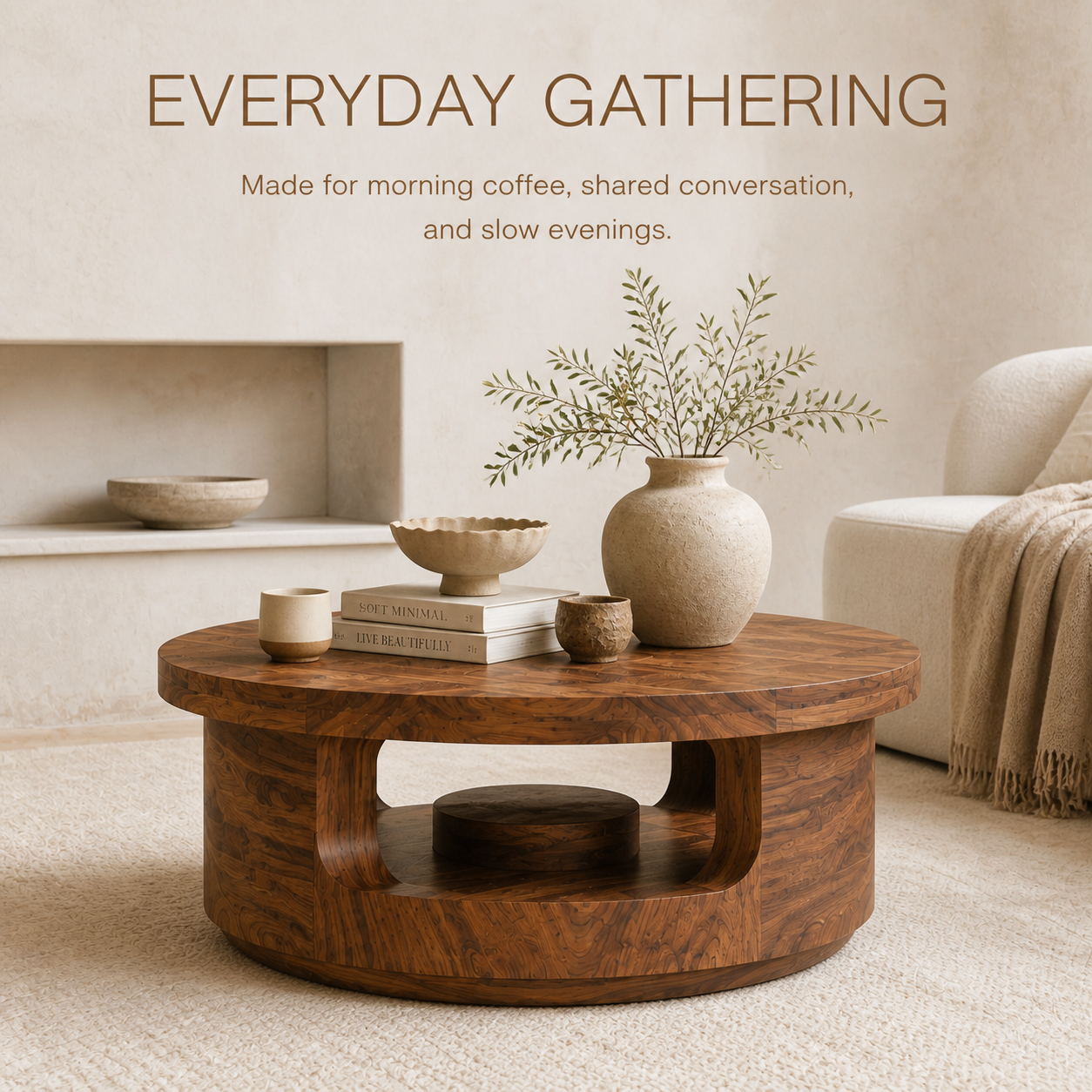 Mira Flow Round Coffee Table - Design 322 - product image 07