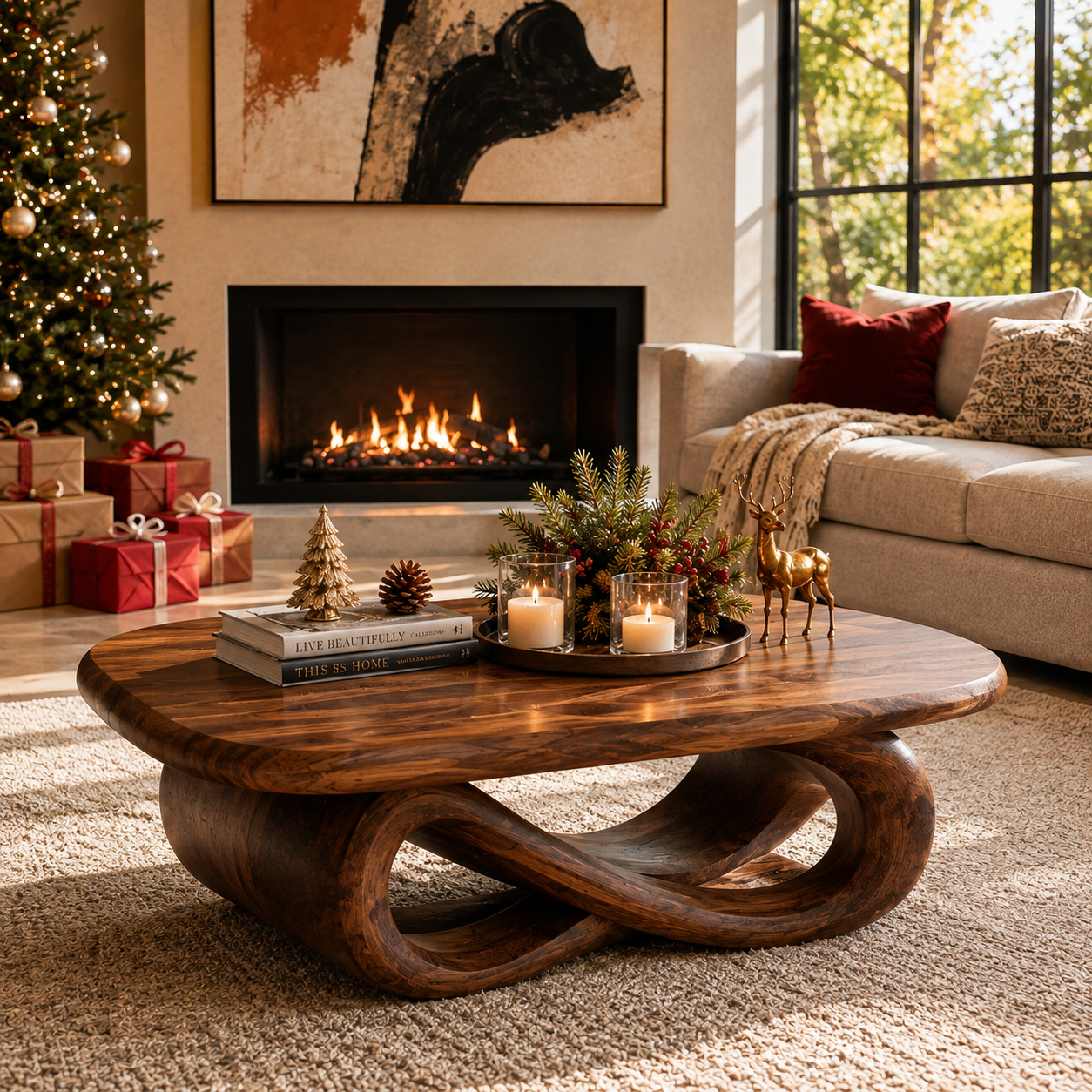 Aurelle Sculptural Coffee Table - Design 323 - main view