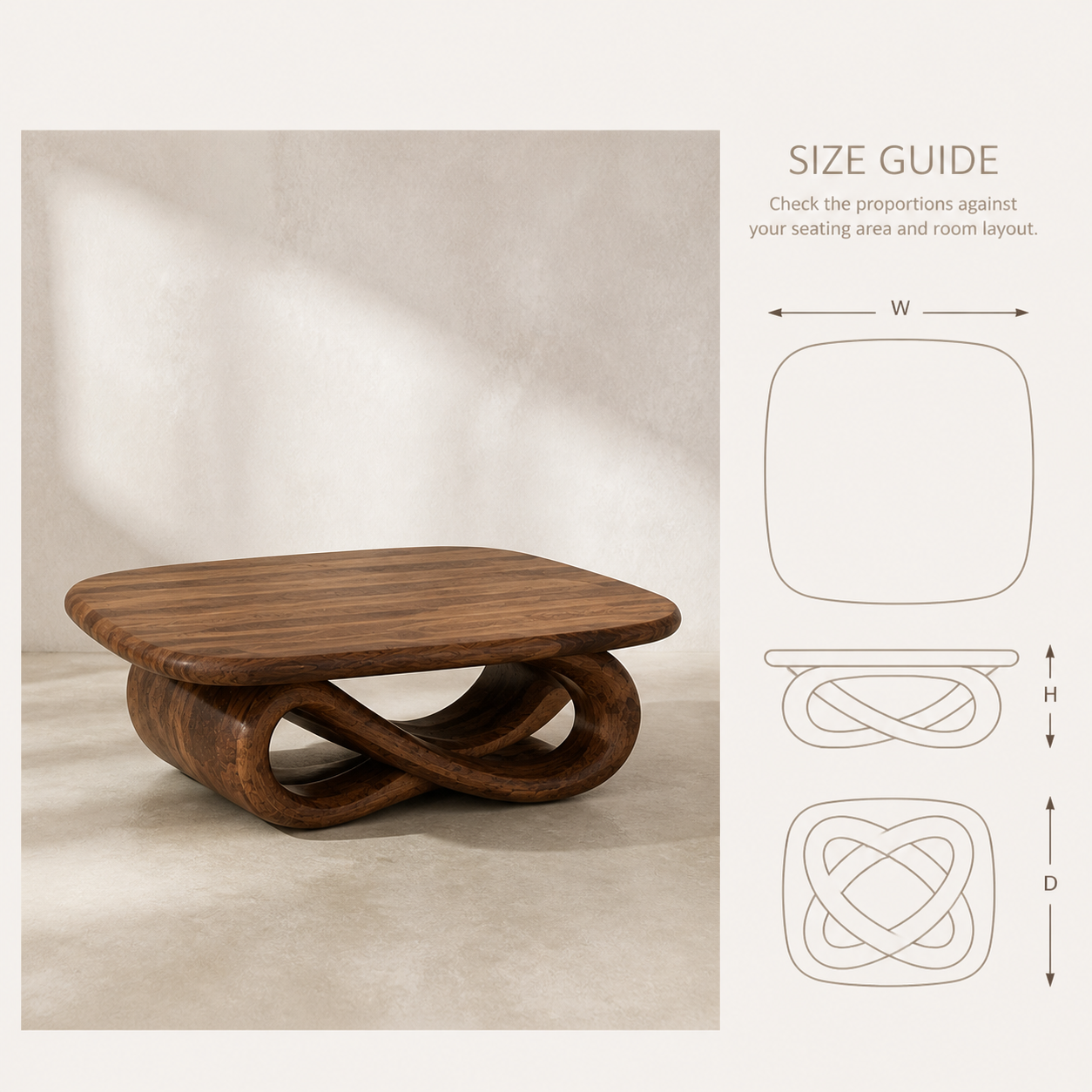Aurelle Sculptural Coffee Table - Design 323 - product image 08