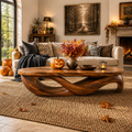 Marin Rounded Wood Coffee Table - Design 325 - main view