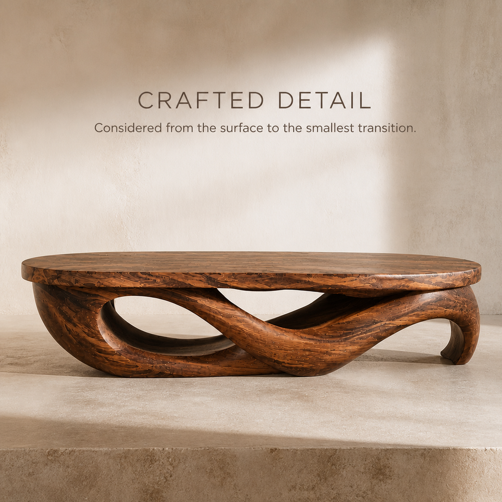 Marin Rounded Wood Coffee Table - Design 325 - product image 06