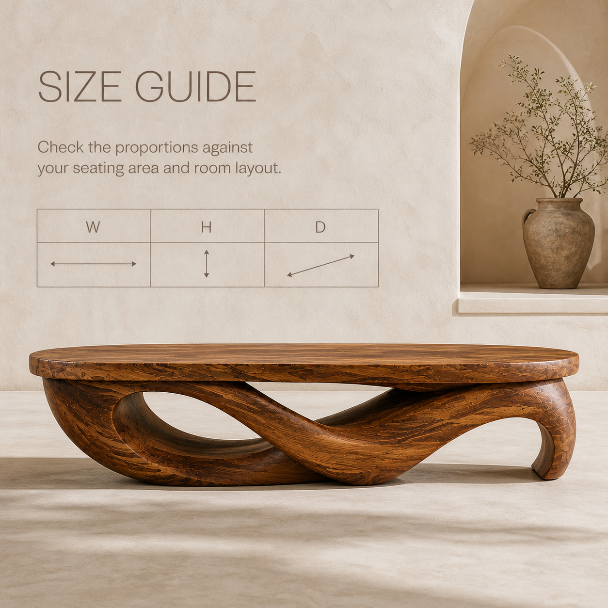 Marin Rounded Wood Coffee Table - Design 325 - product image 08